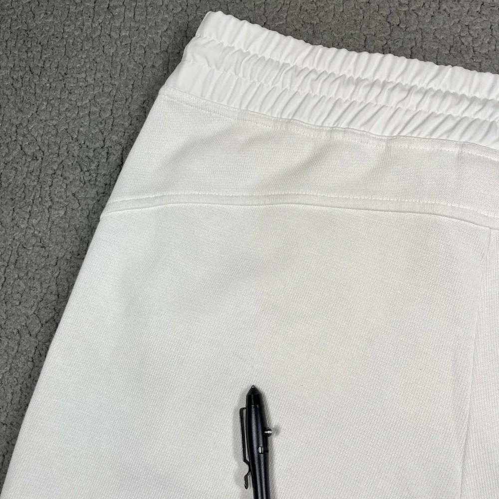 Nike Court Tennis Joggers Women's XL White Cotton Blend Mesh‎ Pants 894871-100